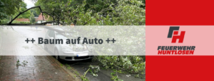 Read more about the article Einsatz – Baum auf Auto