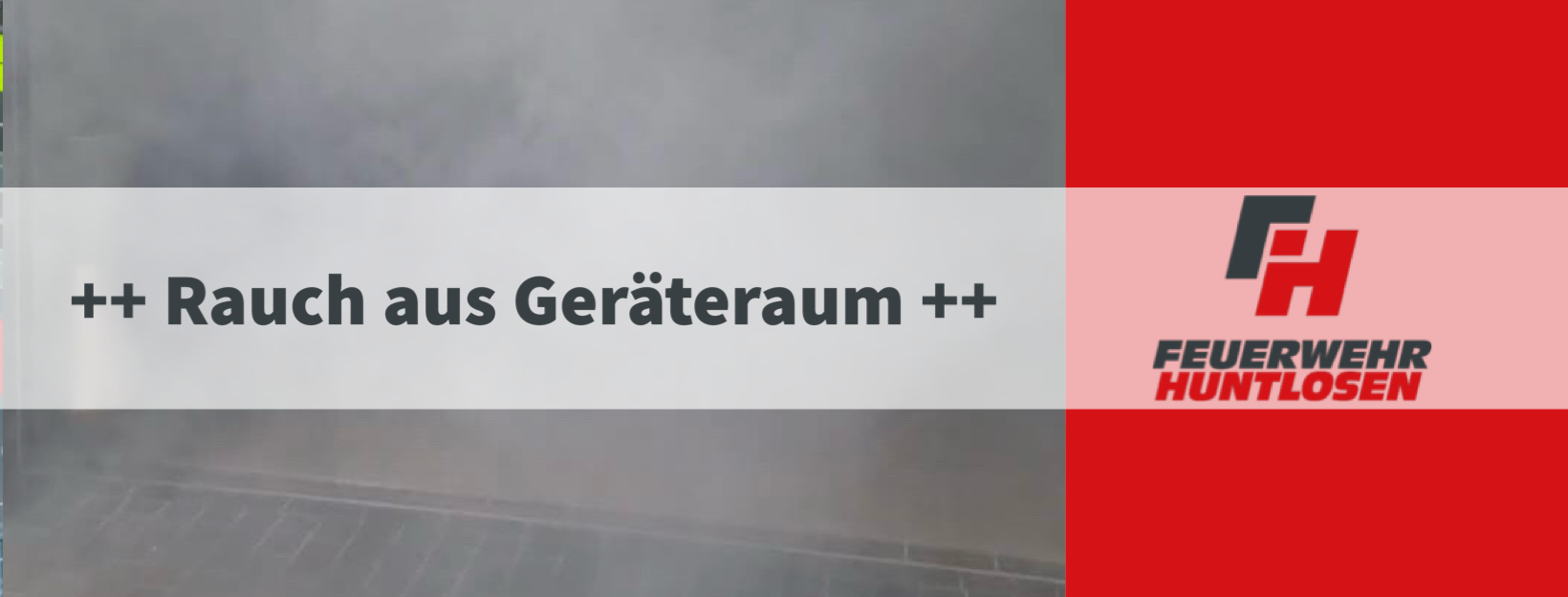 Read more about the article Einsatz F3 – Rauch aus Geräteraum